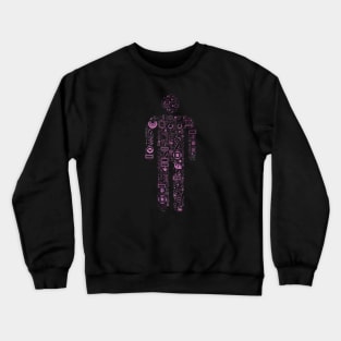 Metal Man Word Cloud (9) Crewneck Sweatshirt